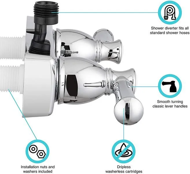 RV Shower Faucet - Chrome
